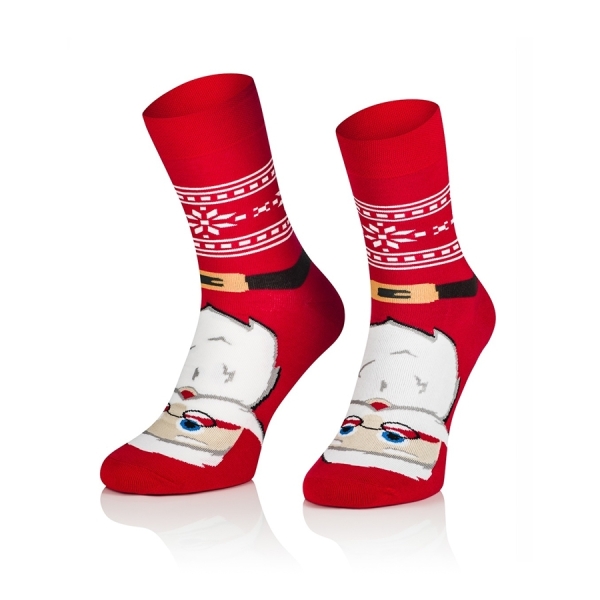 Intenso vysoké veselé dámské ponožky Merry Santa Claus