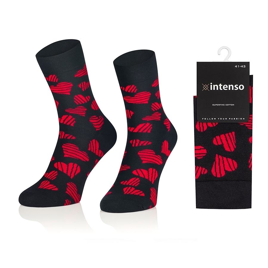 ELEGANCKIE SKARPETY MĘSKIE WE WZORY WZ4