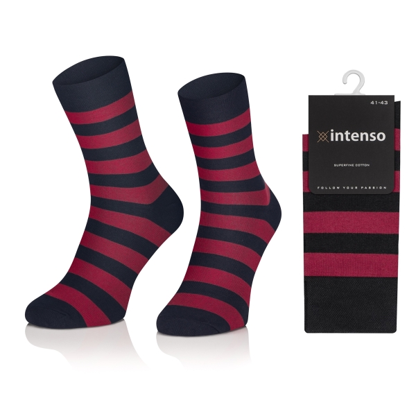 ELEGANCKIE SKARPETY MĘSKIE WE WZORY WZ14