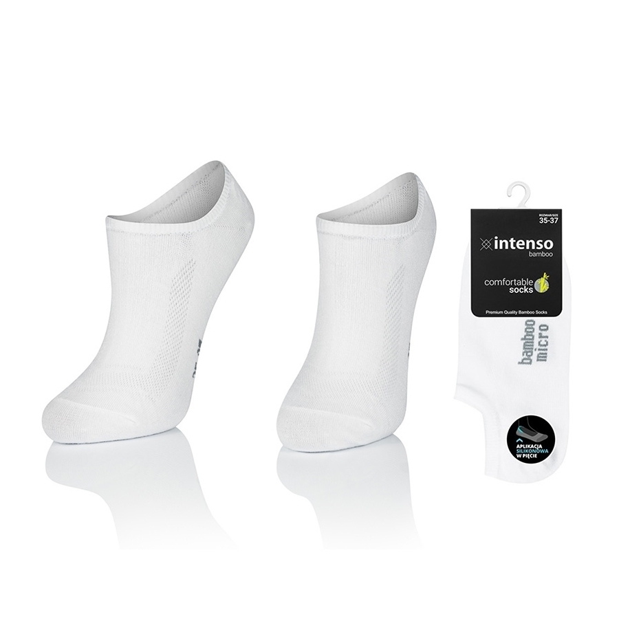 MICRO STOPKI Z WŁÓKNA BAMBUSOWEGO Z APLIKACJĄ SILIKONOWĄ W PIĘCIE + JONY SREBRA ART. 1269 WZ1