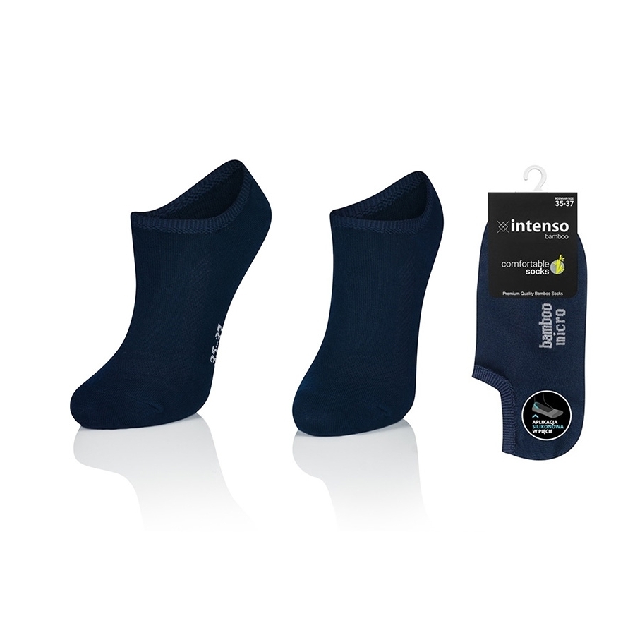 MICRO STOPKI Z WŁÓKNA BAMBUSOWEGO Z APLIKACJĄ SILIKONOWĄ W PIĘCIE + JONY SREBRA ART. 1269 WZ4