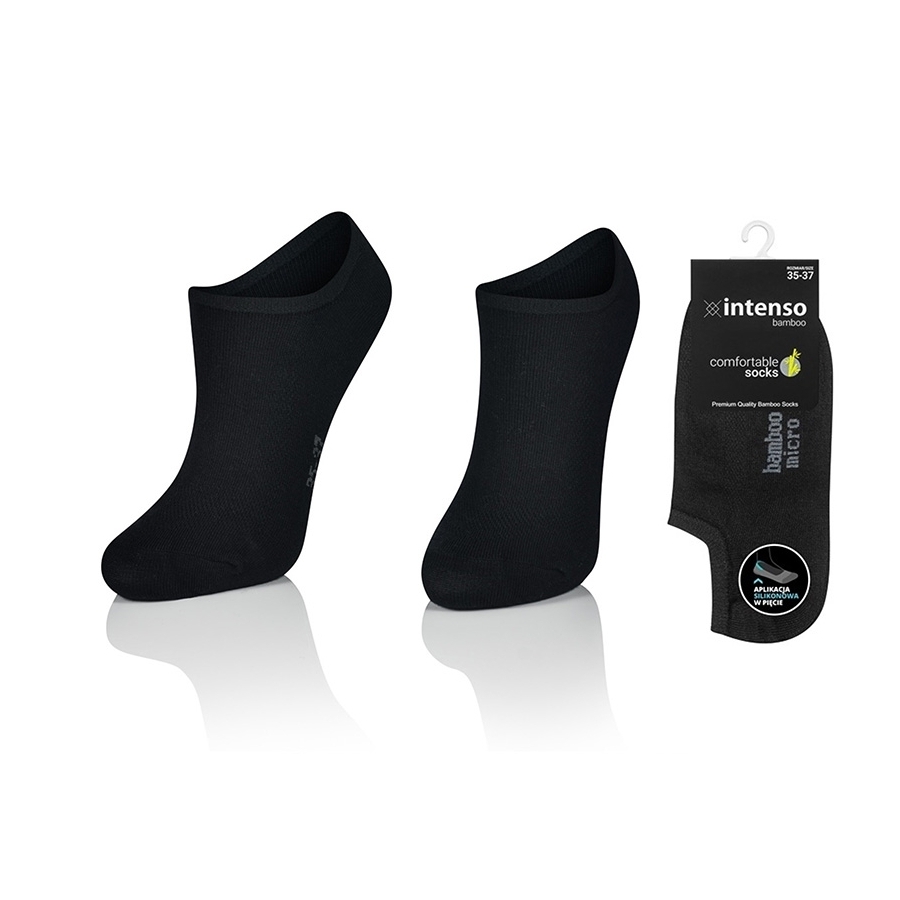 MICRO STOPKI Z WŁÓKNA BAMBUSOWEGO Z APLIKACJĄ SILIKONOWĄ W PIĘCIE + JONY SREBRA ART. 1269 WZ5