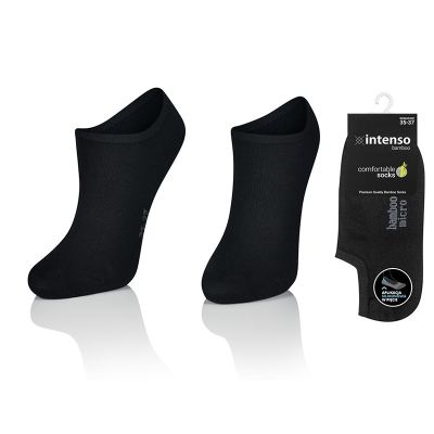 MICRO STOPKI Z WŁÓKNA BAMBUSOWEGO Z APLIKACJĄ SILIKONOWĄ W PIĘCIE + JONY SREBRA ART. 1269 WZ5