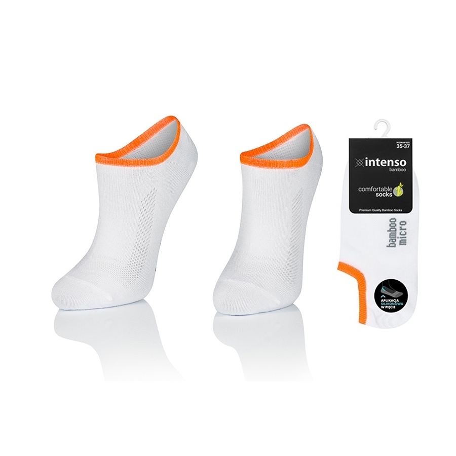 MICRO STOPKI Z WŁÓKNA BAMBUSOWEGO Z APLIKACJĄ SILIKONOWĄ W PIĘCIE + JONY SREBRA ART. 1269 WZ7