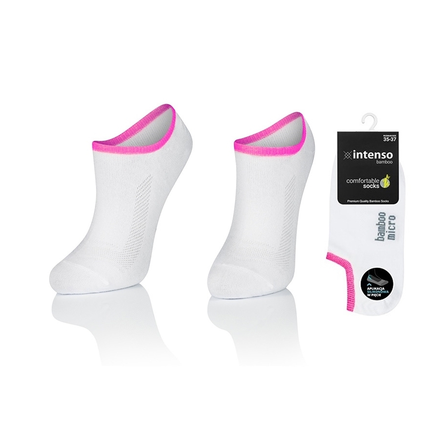 MICRO STOPKI Z WŁÓKNA BAMBUSOWEGO Z APLIKACJĄ SILIKONOWĄ W PIĘCIE + JONY SREBRA ART. 1269 WZ8